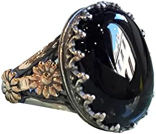 2023 elegantan crni kamen nakit skulptura prsten Nakit zaručeni prsten za žene nakit za tinejdžere