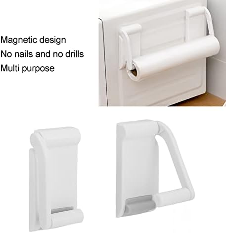 2pcs magnetni papir ručnik podesivi zidni nosač papira za rolni nosač ručnika prijenosni za kuhinju izdržljiva
