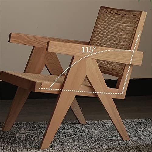 Niuyao Accent stolica tradicionalna drvena fotelja za dnevni boravak u Rattan Low Chair za dnevni boravak