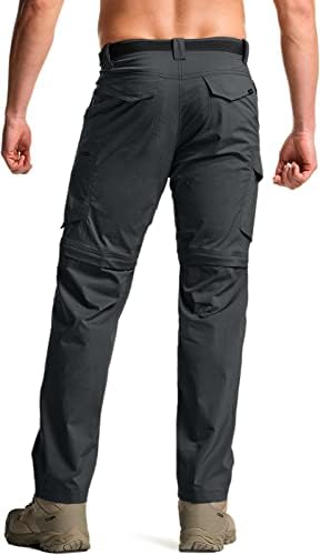 CQR muške konvertibilne kargo pantalone, vodootporne planinarske pantalone, Patentni zatvarač lagani rastezljivi