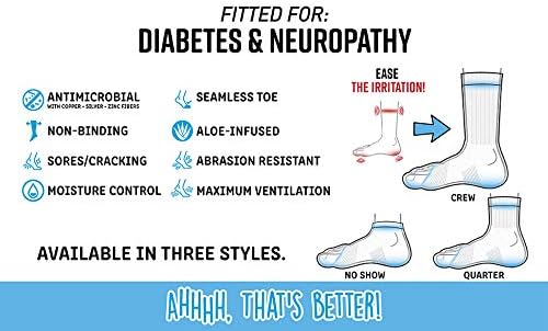 Doktorski izbor Dijabetičke čarape Žene Veličina 9-11, nema show, umirujući neuropatija i nevezivanje, 1