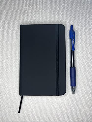 Tvrdi povez Crni Notebook Journal 150 vladale bijele stranice Premium male veličine 5.5 x 3.5 inča pisanje