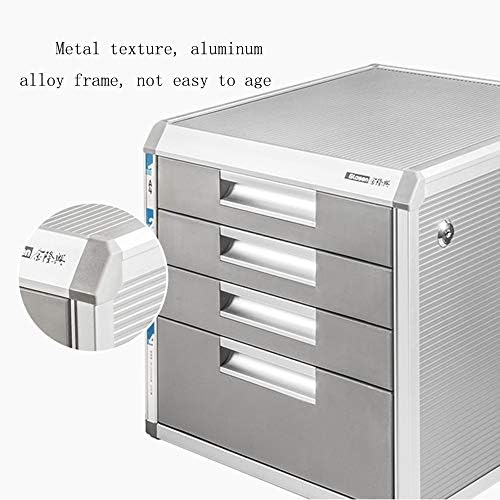 ZZHBXG sefovi sefovi, stoni ormarić za datoteke, kancelarija sa bravom Aluminijumska legura A4 informacije