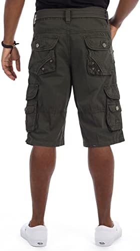 X Ray muški taktički teretni kratke hlače i čvrste boje 12,5 Inseam Dužina koljena klasična fit multi džep