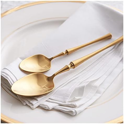 weizhun Golden Matte Tableware Set srebrnog posuđa kašika i viljuška 18/10 Resuable Setovi pribora za jelo