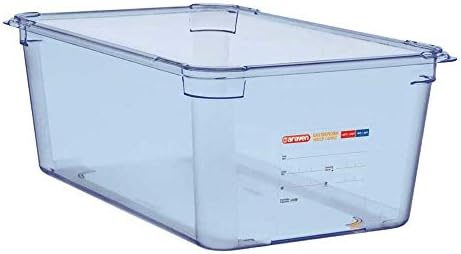 Araven 07835 prozirno plava kutija za hranu pune veličine x 8d