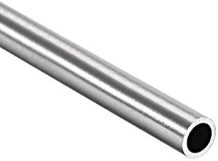 UXCell 304 okrugli cijevi od nehrđajućeg čelika 6mm od 0,8 mm debljina zida 250 mm Dužina bešavne cijevi