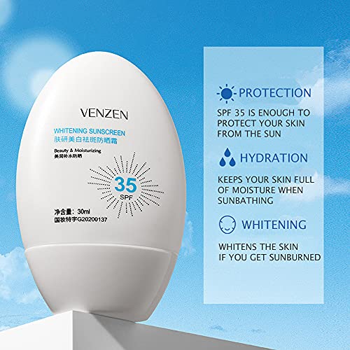 VENZEN 2kom Clear Tender Skin Beauty hidratantni set za sunčanje SPF35 Face Body Aloe Vera Anti-Freckle