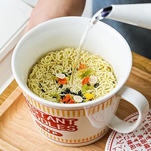 Yulinjing Instant Noodle Bowl Creative Instant rezanci Keramička čaša sa poklopcem Bento kutija Student