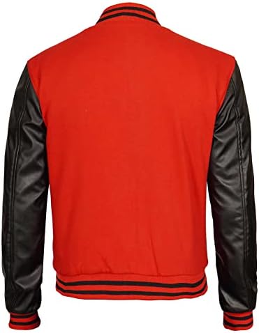 Decum Sversity Jacket Muškarci sa kožnim rukavima - Ležerne prilike za bejzbol bomber jakne za muškarce