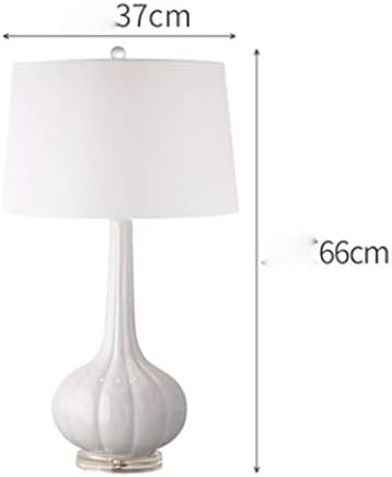 LLLY keramička stolna lampa - nova Kina obojena keramička stolna lampa Big trbuh bijela umjetnost Model