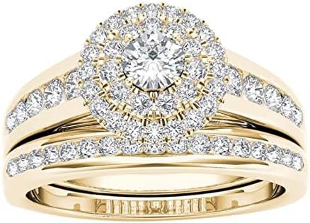 Prstenovi za žene 2023 rođendanski pokloni cirkonski prstenovi klasični i par europski umetnuti američki