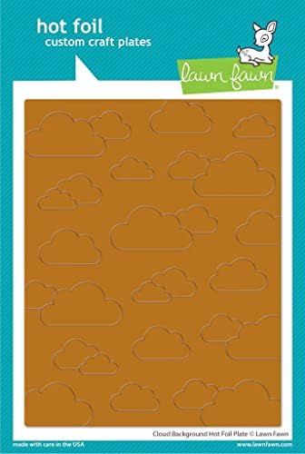 Pozadina travnjaka Faund Cloud Pozadina Vruće folije, Carnora Die Skladištenje 6 mil džep, paket 2 predmeta
