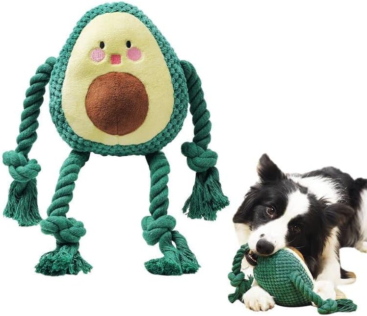 Zonesta Igračke za pse za dosadu i poticanje, avokado štene igračke škripane igračke pse plišane psečke