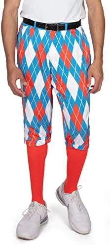 Tipsy Elves Golf Knickers za muškarce - uključivale su podudarne čarape - Atletic Fit Muške hlače sa dizajnom