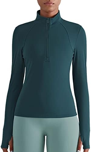 Altiland Quarter zip up pulover jakne za žene, majice za vježbanje dugih rukava, atletska teretana trčanje