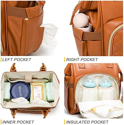 Ezgnuk mala torba za pelene, Mini ruksak za bebe, multifunkcionalna vodootporna Radna torba za putovanja