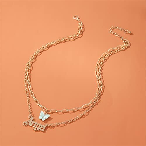 coadipress stara engleska babygirl ogrlica za žene djevojke jedinstveni 18k Zlatni posrebreni podesivi riječi
