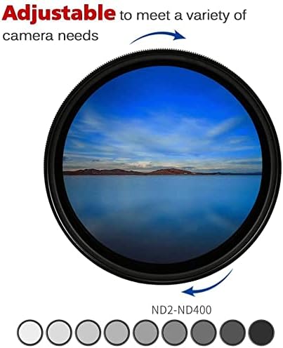 Kamera Nd2-400 Filter neutralne gustine 55mm Fader varijabilni ND filter ND2-ND400 za Canon EF-M 18-150mm