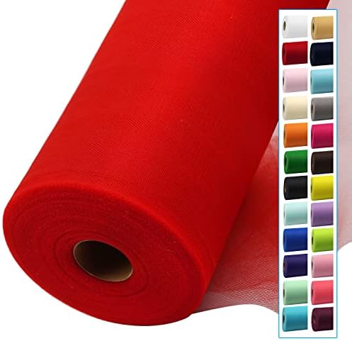 Crveni til tkanina rolne 54 inča sa 40 metara kalem za vijke tila za svadbene dekoracije DIY Tutu Baby Shower