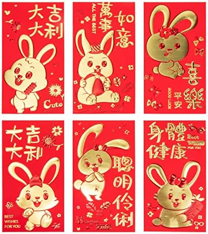 Didiseaon crvene koverte kineska Nova godina 30kom kineske crvene koverte 2023 zečja godina sretni novac