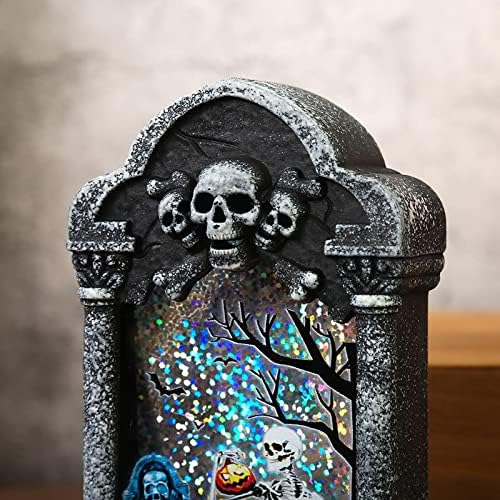 Halloween ukras LED nadgrobni spomenik ornament Kip 4 komad set horor ukras desktop ukras pogodan za Halloween