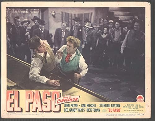 Filmski POSTER: El Paso 11 x14 lobi kartica John Payne Sterling Hayden Western