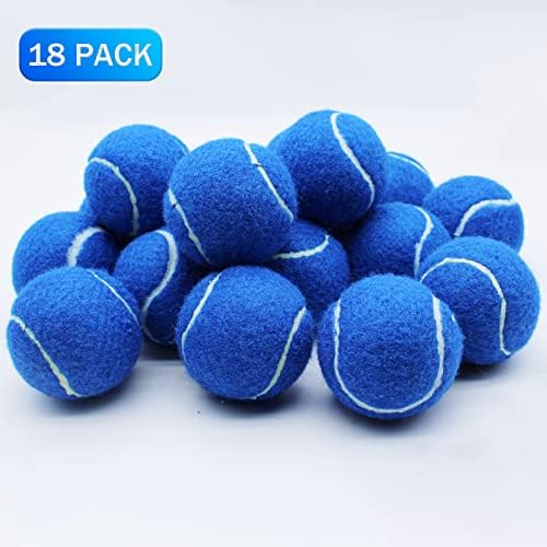 Zhuokece teniske loptice, 18 paketa Trening teniski kuglice prakticiraju kuglice sa mrežnom torbom za lak
