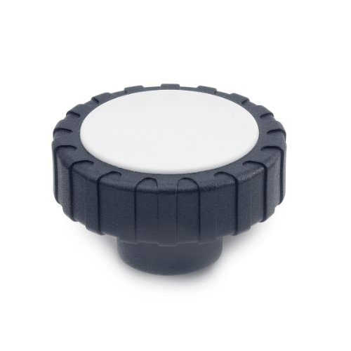 JW Winco staklena vlakna plastična šuplja gumba od nehrđajućeg čelika umetnuta, šljokica, navojna rupa,
