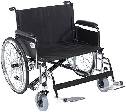 Drive medicinski STD26ECDFA-SF Sentra Ec za teške uslove rada Extra-Extra-Wide invalidska kolica, Crna