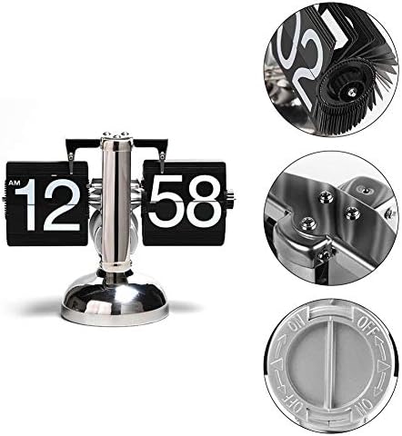 Zamtac Inovativni saldo jedno-nožnog sata dnevni boravak Studijski stol Dekoracija Početna Automatski Flip Page Clock Retro ukrasi # T -