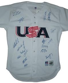 2000 Tim USA muško olimpijski bejzbol tim potpisan dres