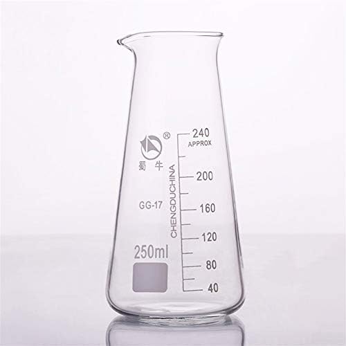 Planinska muška laboratorija 3pcs 250ml Konična čaša u obliku trokuta za hemijsku laboratorijsku laboratoriju