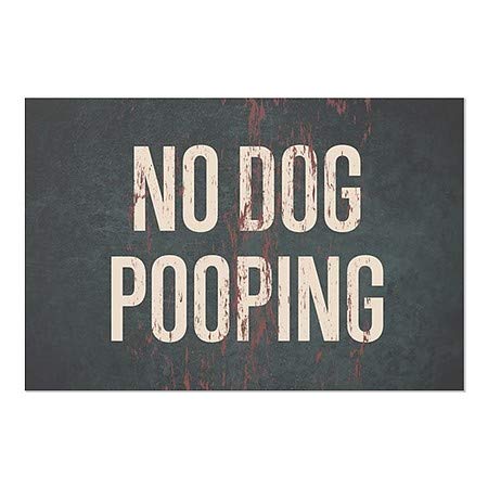 CGsignLab | Nijedan pas Pooping -Host Aged hrst prozor Cling | 27 x18