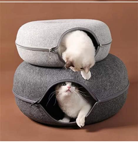 LAOCAO Četiri godišnja doba dostupno mačje gnijezdo, gnijezdo tunela za mačke, krevet za mačke od filca,okruglo
