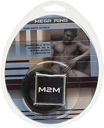 M2M penis prsten, mega, nitril, mali, crni