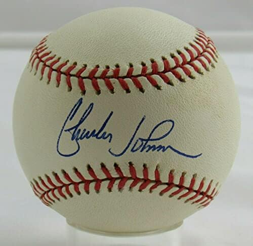 Charles Johnson potpisao je AUTO Autogram Rawlings Baseball B107 - AUTOGREMENA BASEBALLS