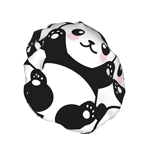 Panda tiskana kapa za tuširanje, vodootporne kape za nevernu upotrebu za žene, muškarce, dječake i djevojke