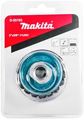 Makita 1 komad - 3 inčna četka za žičane čaše za brusilice - Teška ukrštena za metal - 3 x 5/8-inčni | 11