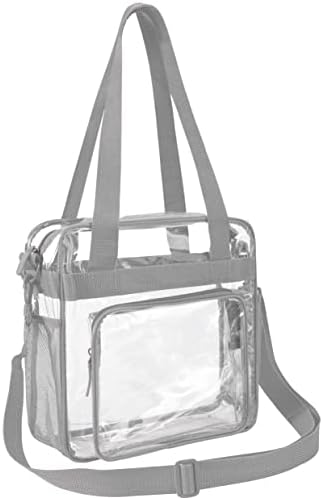 BAGAIL Clear bags Stadium odobrena čista torba sa zatvaračem sa zatvaračem Crossbody Messenger torba preko