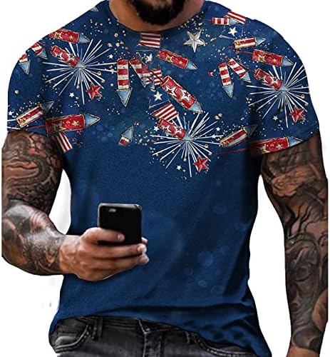 Miashui Muška kompresijska duga rukava muška košulja Casual kratki rukav ljetna 3d digitalna duga rukava