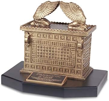 Svjetionik Christian Proizvodi Ark saveznog antiknog zlatnog tona 14 x 12 Skulptura montirana s rukavima