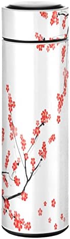 Cataku akvarel cherry cvijet za boce za vodu izolirana 16 oz boce za bocu od nehrđajućeg čelika za kafu
