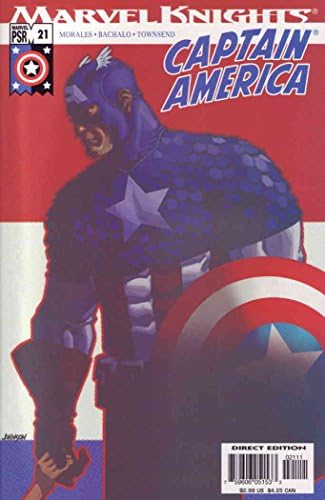 Kapetan Amerika 21 FN; Marvel comic book / Marvel Knights Chris Bachalo