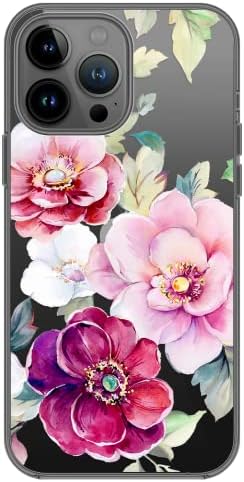 Blingy's iPhone 14 Pro Max Case, žene djevojke slatki cvijet uzorak cvjetni stil ruže dizajn transparentna meka TPU zaštitni jasan slučaj Kompatibilan za iPhone 14 Pro Max 6.7 inch