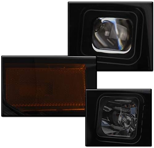 ZMAUTOPARTS LED Crni/dimni projektor farovi farovi sa 6,25 plava LED DRL svjetla za 2014-2017 Toyota Tundra