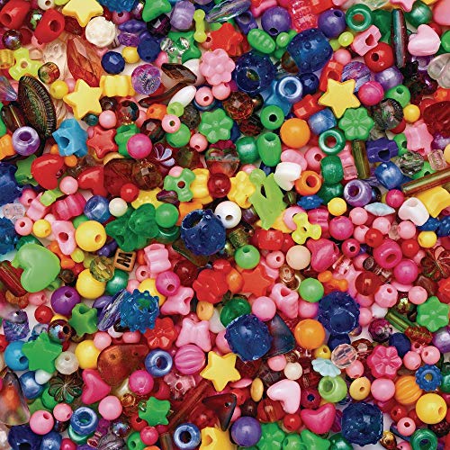 Colorations® Multi-Mix perle, perle velike vrijednosti, 1 lb, oko 3.000 perli, projekti splava, zanati za