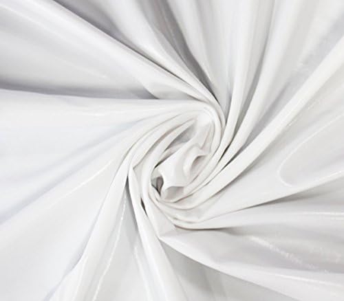 Spandex tkanina metalik Bijela / 60 široka / Prodaje se po dvorištu