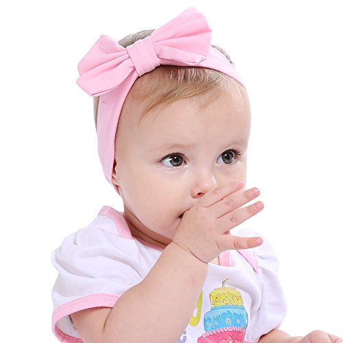 Qiansail Baby Girls traka za glavu sa mašnom Elastics Rabbit Ear Hairband Headwrap Hair Accessories za novorođenčad