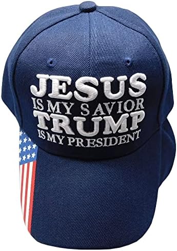 Isus je moj spasitelj Trump je moj predsjednik tamnoplava američka zastava na računu poliester podesivi